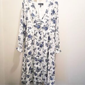 NWT Modcloth Howdy Petal Partner Western Rose‎ Print Midi Dress